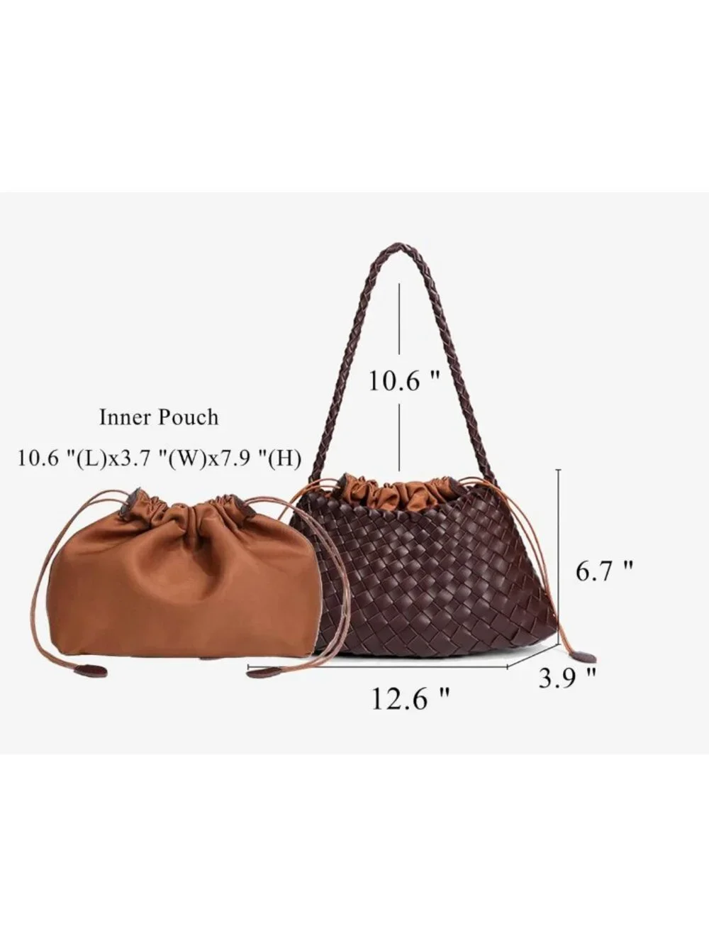 Trendy Woven Hobo Bag for Women | Suede Tote, Vintage Bucket Purse & Clutch
